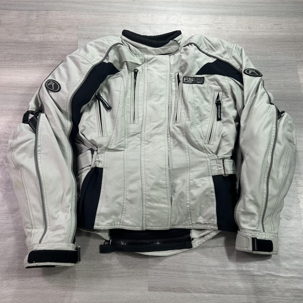 Fieldsheer FSU9 Jacket Womens Medium Gray Touring Motorcycle Riding Padded *